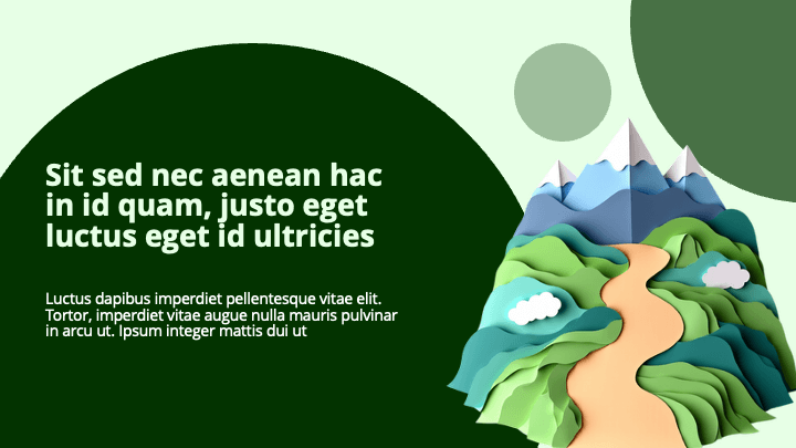 Paper Collage Green Eco slide 2